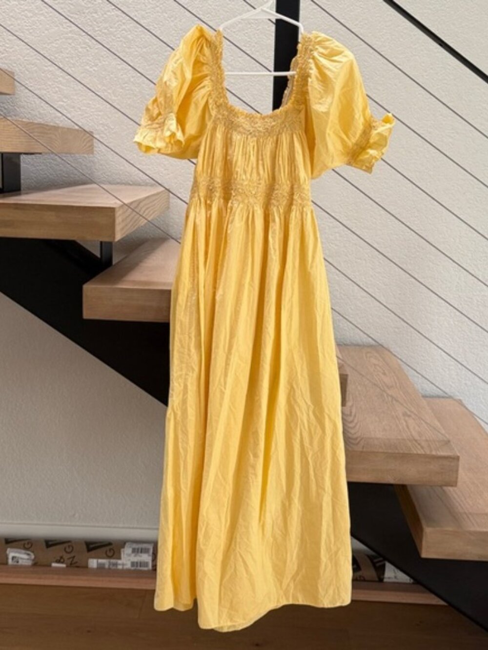 DÔEN Net Sustain Eclipse Embroidered Organic Cotton- Poplin Midi Dress - Picture 7 of 12